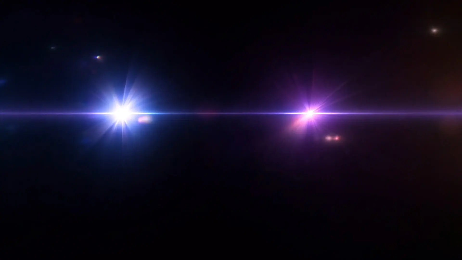 Purple Lens Flare Overlay for Futuristic Title Background